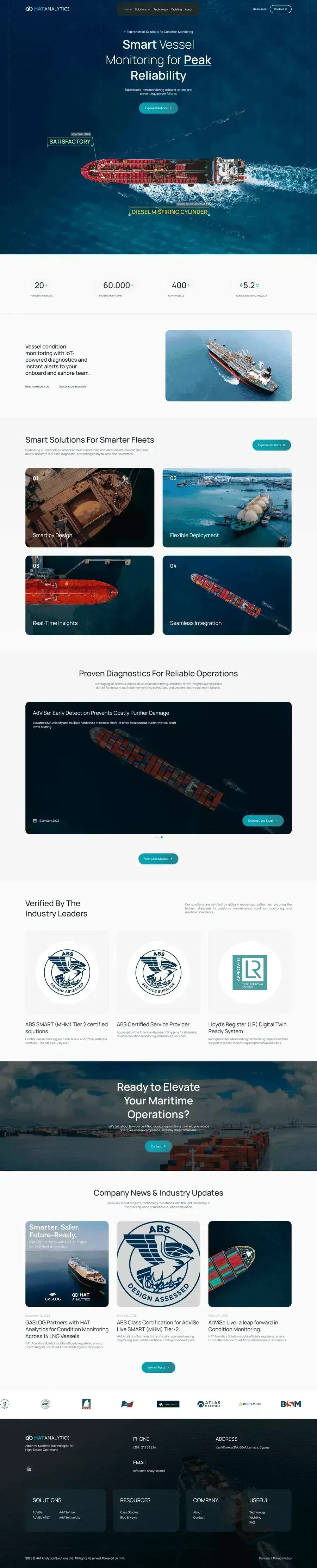 HAT Analytics homepage